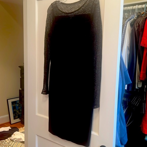 chicever lace dress Lace Detail Mini Dress, Black XS main image 1